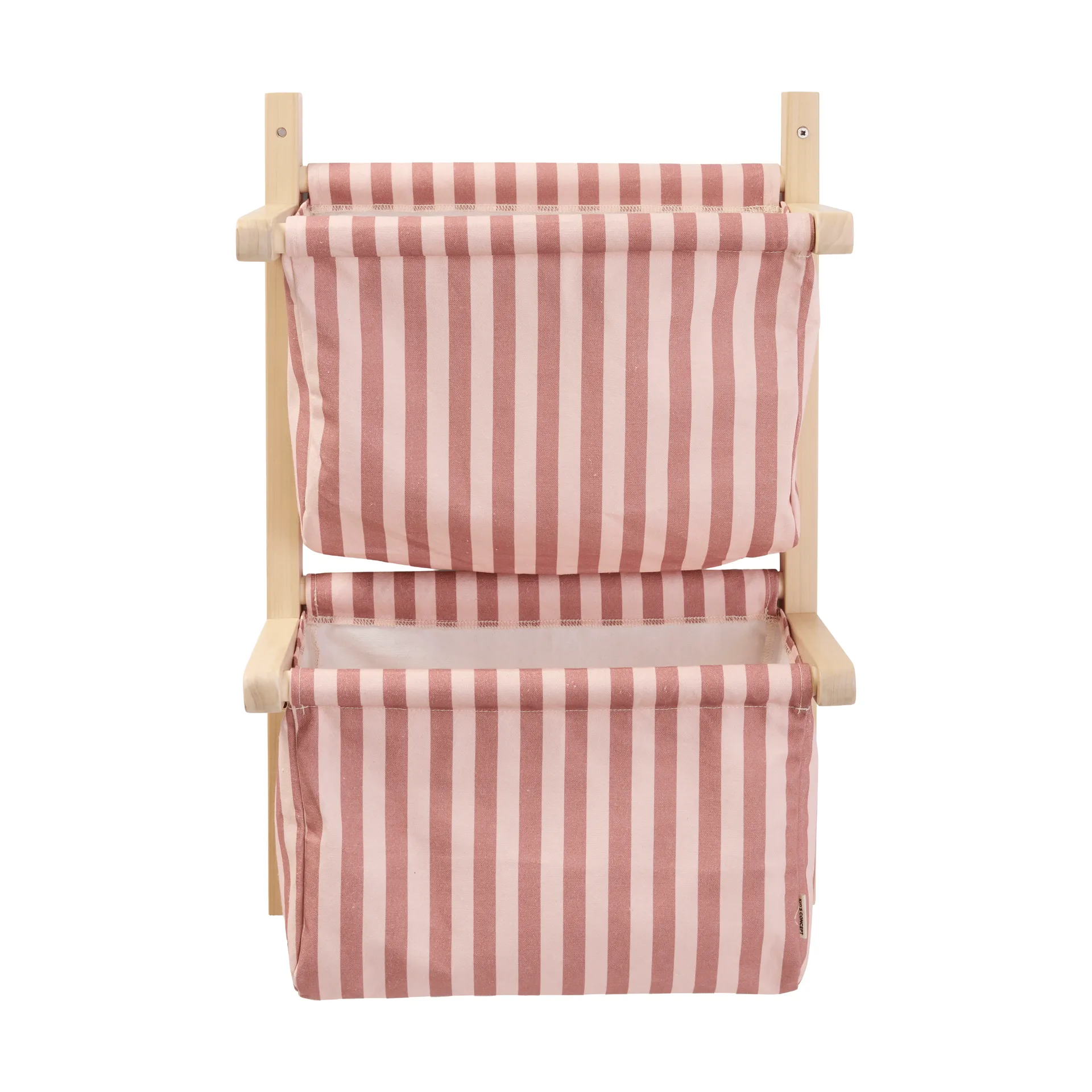 Beutelleiste gestreift, Braunrosa, 40x19x60 cm Kid's Concept