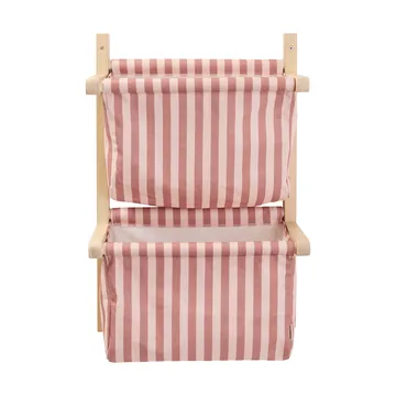 Beutelleiste gestreift - Braunrosa, 40x19x60 cm - Kid's Concept