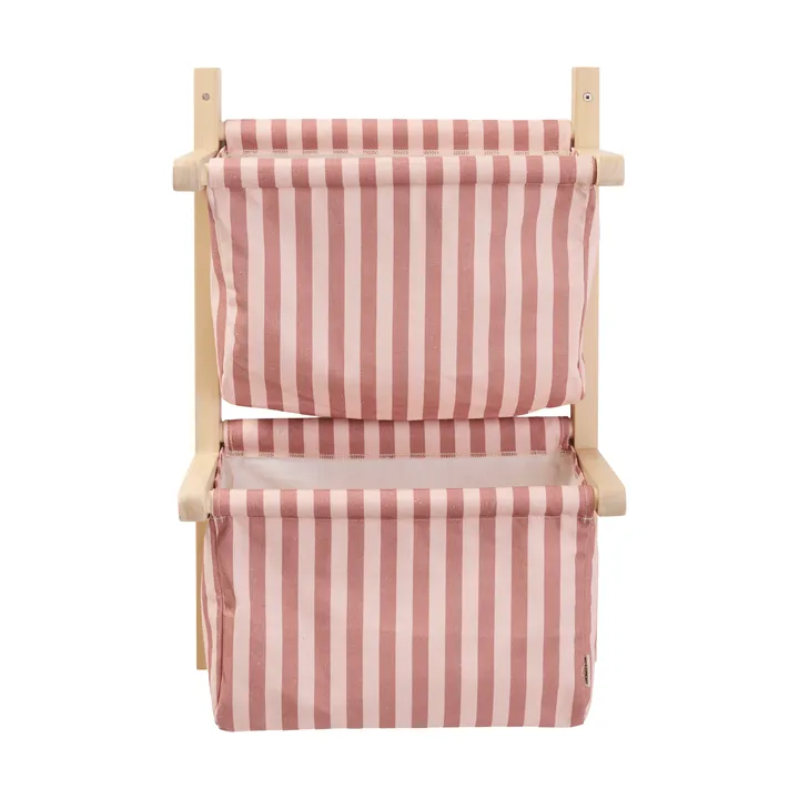 Beutelleiste gestreift - Braunrosa, 40x19x60 cm - Kid's Concept