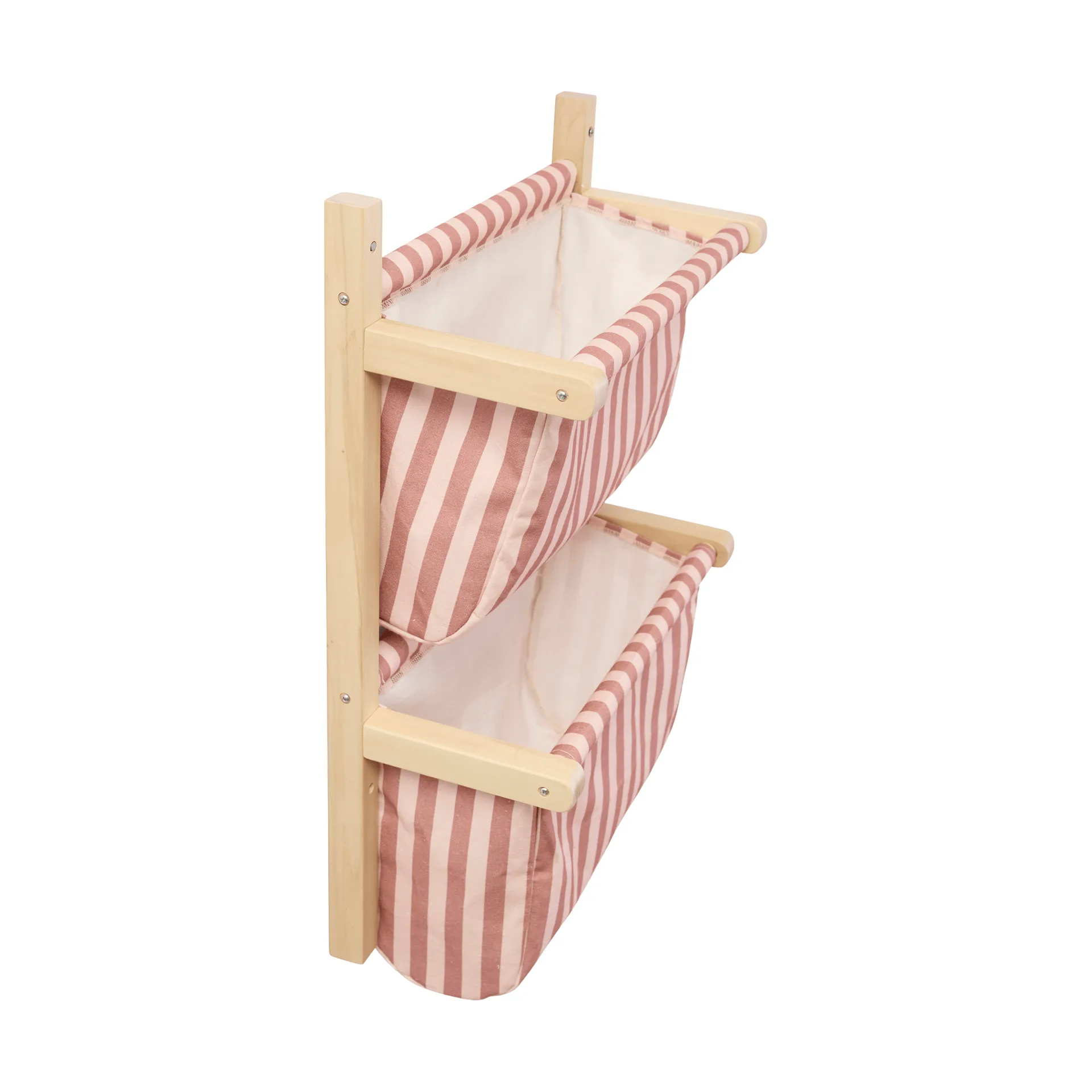 Beutelleiste gestreift, Braunrosa, 40x19x60 cm Kid's Concept