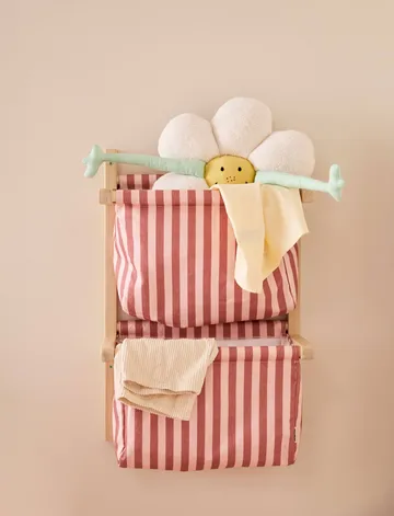 Beutelleiste gestreift - Braunrosa, 40x19x60 cm - Kid's Concept