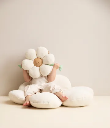 Blomma Kissen - Weiß-grün-gelb - Kid's Concept