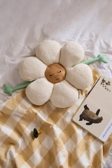 Blomma Kissen - Weiß-grün-gelb - Kid's Concept