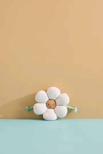 Blomma Kissen - Weiß-grün-gelb - Kid's Concept