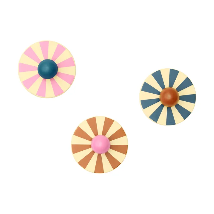 Cirkus Haken 3-teilig - Multi, Ø10×4,4 cm - Kid's Concept