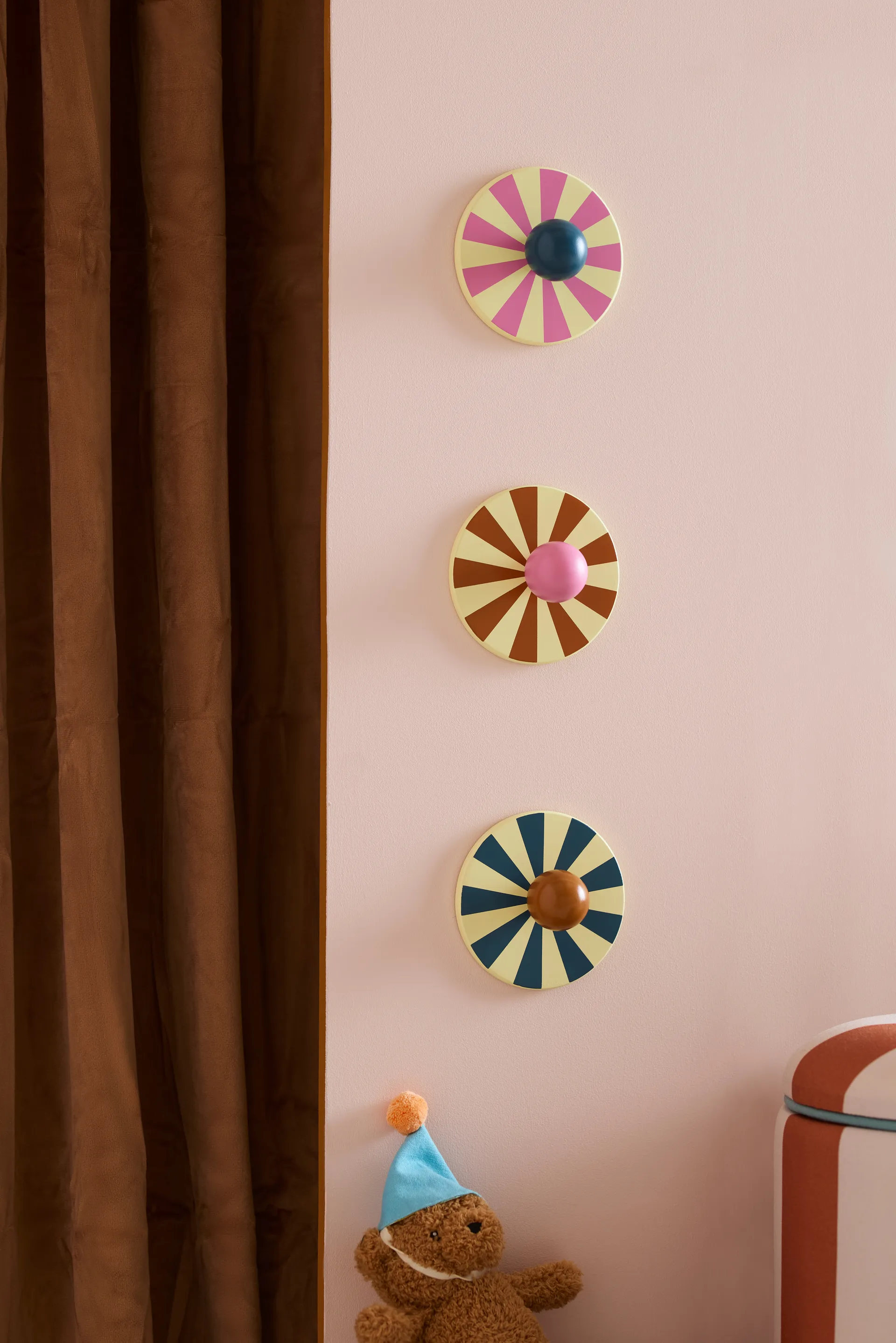 Cirkus Haken 3-teilig, Multi, Ø10×4,4 cm Kid's Concept