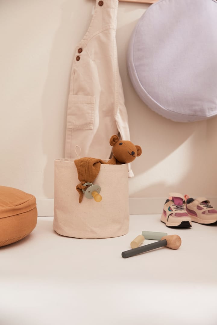 Kid's Base Aufbewahrung Textil-Zylinder 2er-Pack, Naturweiß Kid's Concept