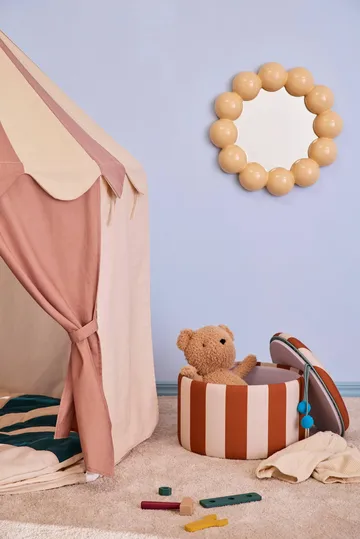 Kid's Base Pavillon-Zelt - Streifen Braun - Kid's Concept