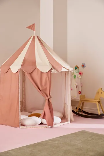 Kid's Base Pavillon-Zelt - Streifen Braun - Kid's Concept