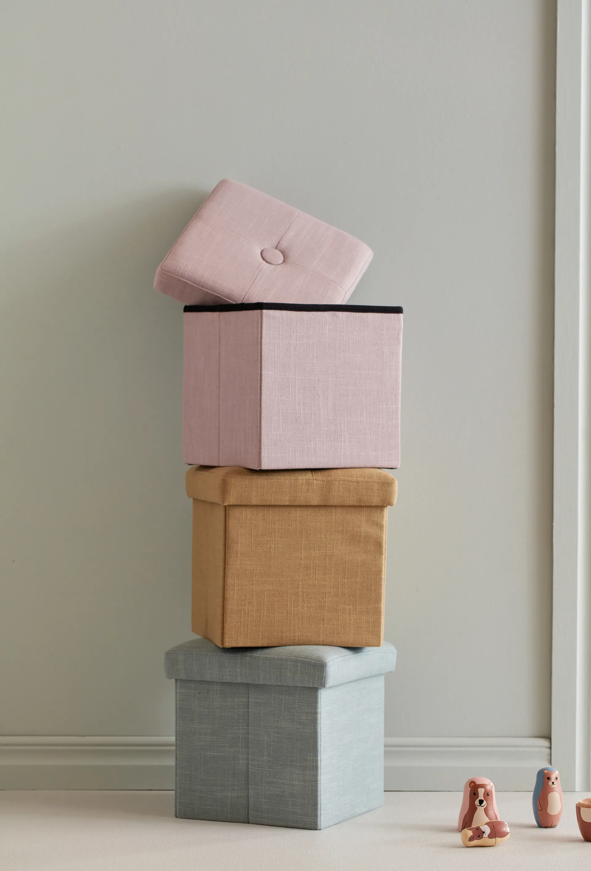 Kid's Base Sitzhocker mit Stauraum, Gelb Kid's Concept