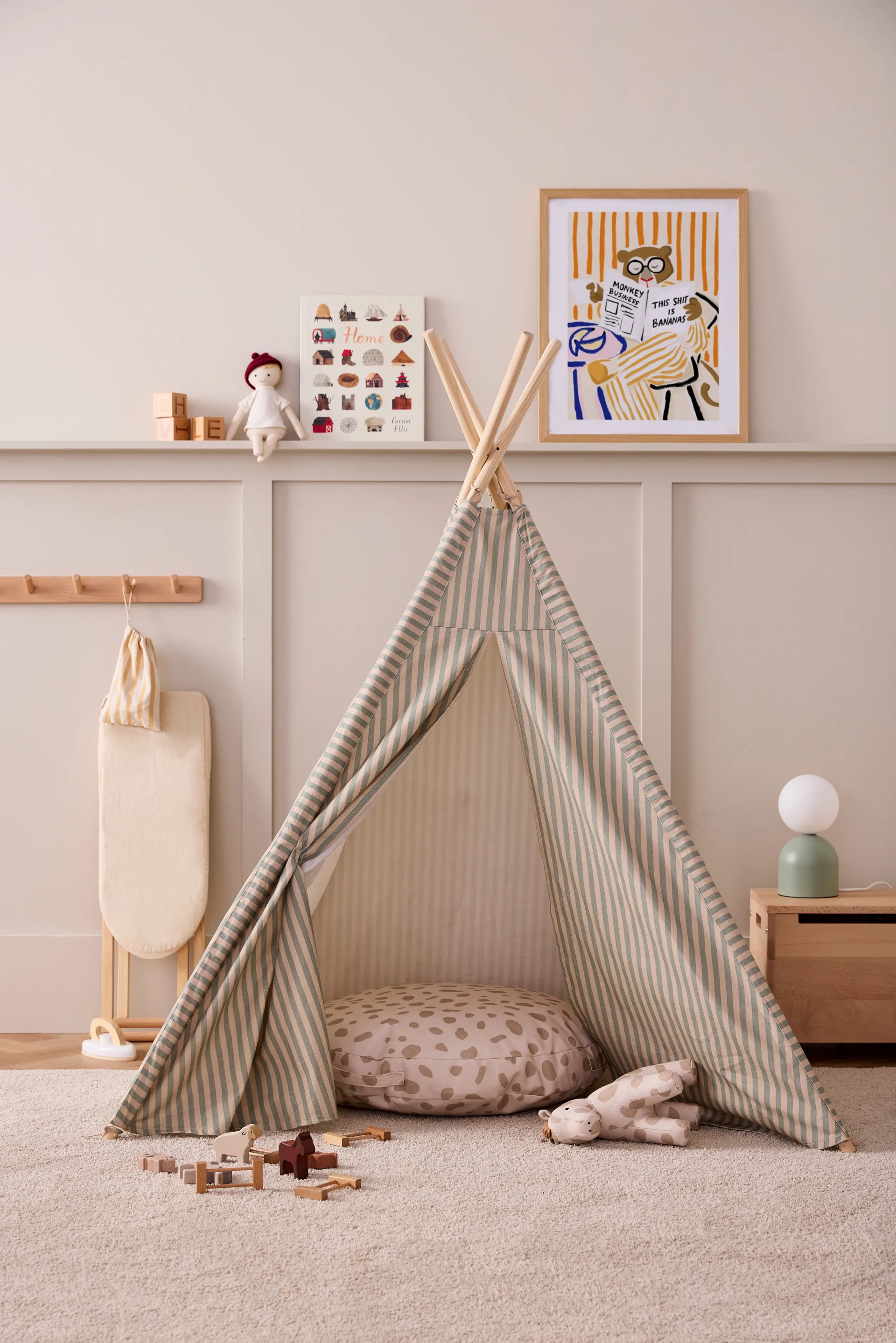 Kid's Base Tipizelt 100x95x140 cm, Rand Kid's Concept