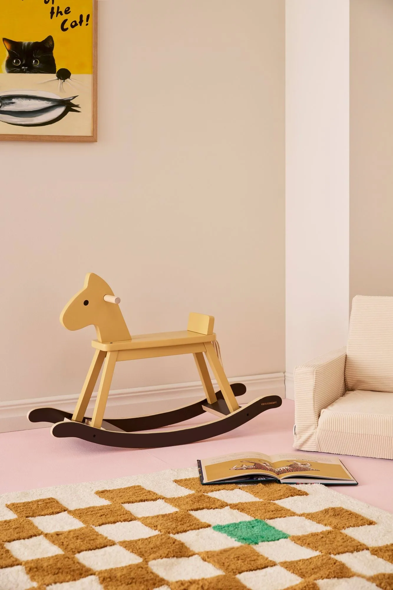 Kid's Concept Schaukelpferd, Honiggelb Kid's Concept