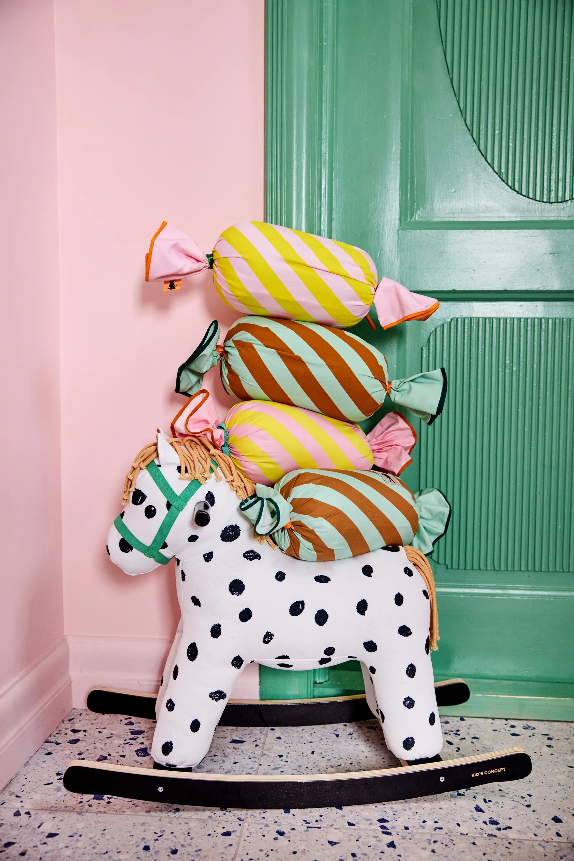 Pippi Bonbonkissen, Grün, 53x16 cm Kid's Concept