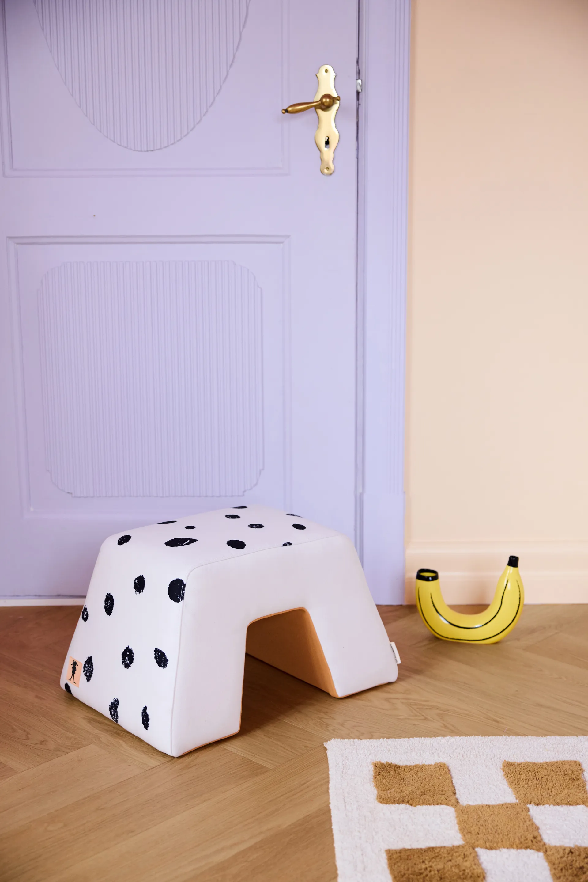 Pippi Hocker, Weiß-orange Kid's Concept