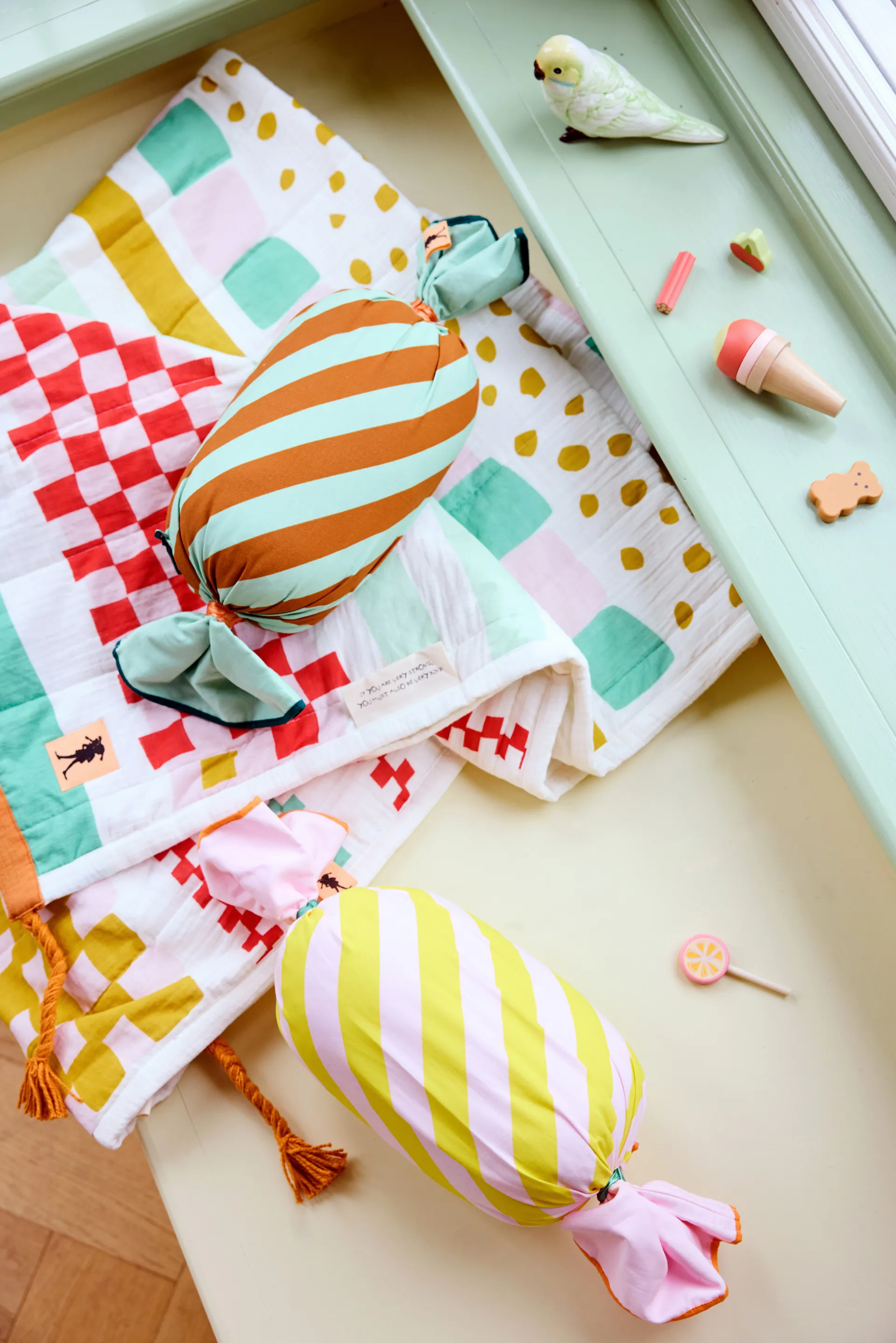 Pippi Karamell Kissen, Rosa Kid's Concept