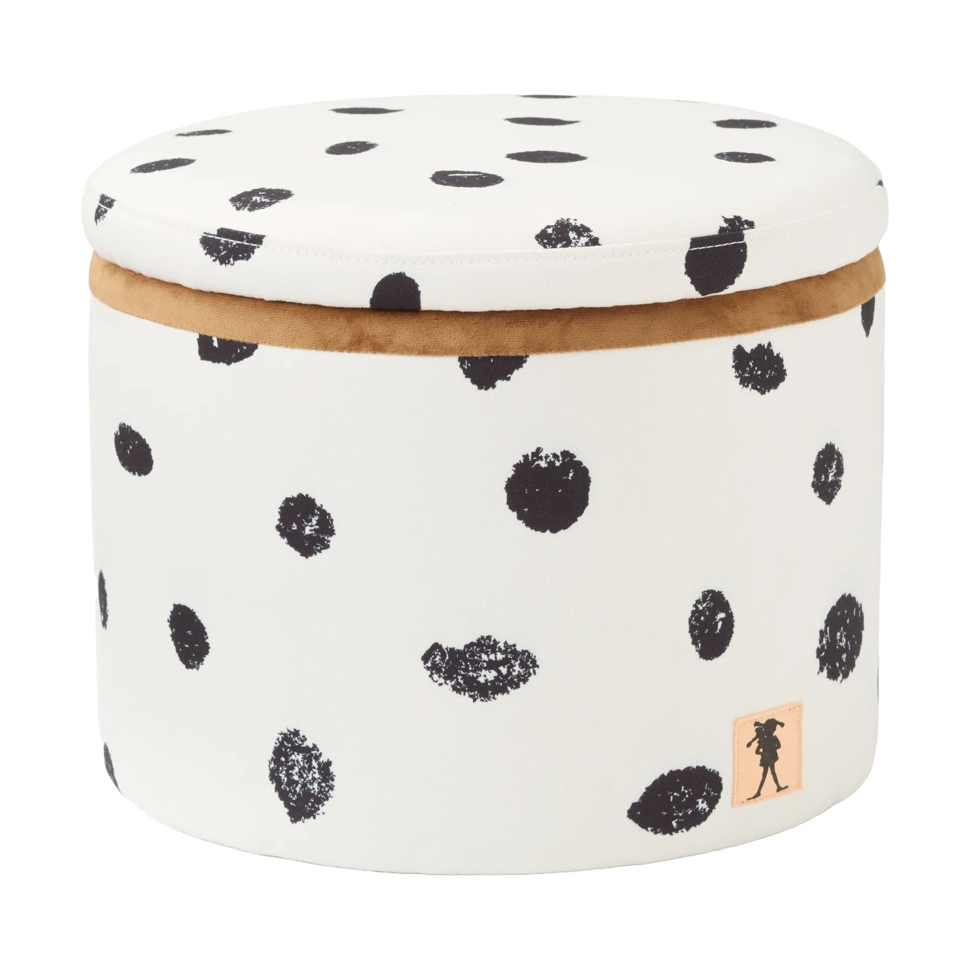 Pippi Pouf mit Aufbewahrung Ø40×30,5 cm, Multi Kid's Concept