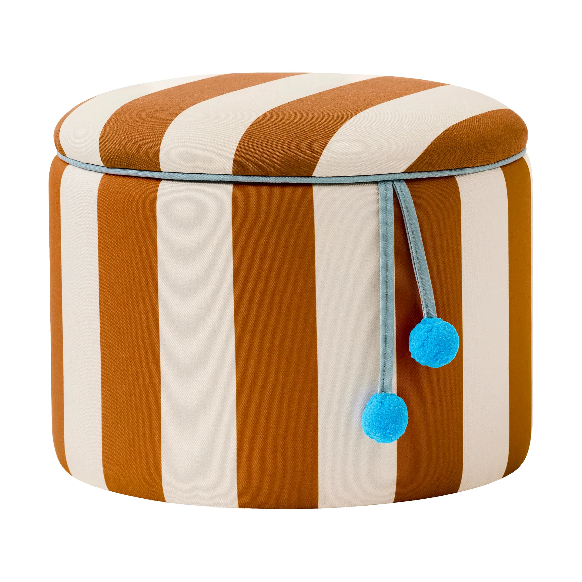 Pouf Zylinder mit Aufbewahrung, Braun, Ø40x30,5 cm Kid's Concept