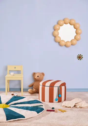 Pouf Zylinder mit Aufbewahrung - Braun, Ø40x30,5 cm - Kid's Concept