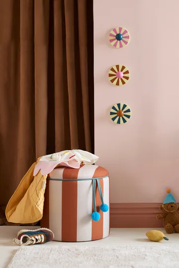 Pouf Zylinder mit Aufbewahrung - Braun, Ø40x30,5 cm - Kid's Concept