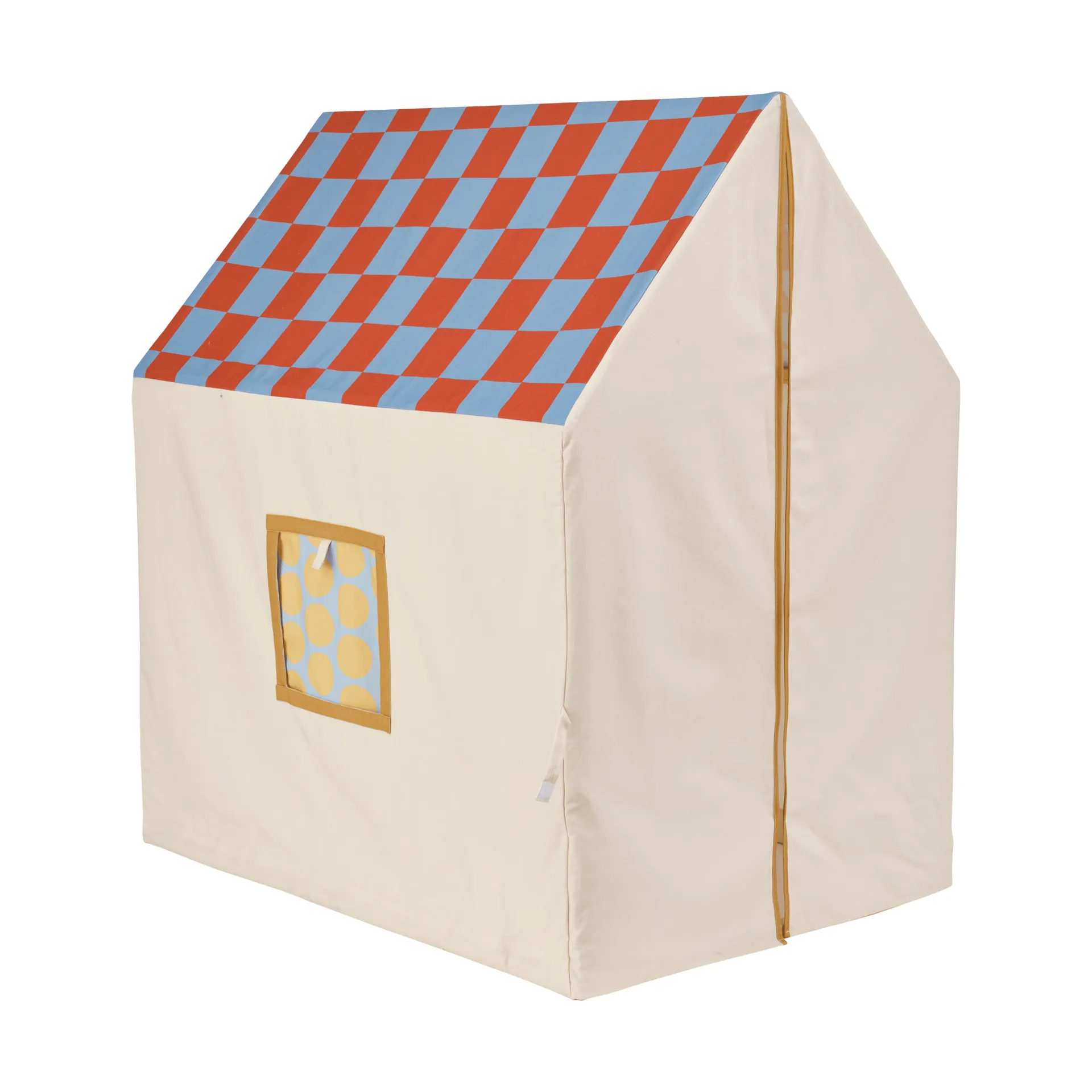 Spielhaus-Zelt, 110x80x124 cm, Taubenblau kariert Kid's Concept