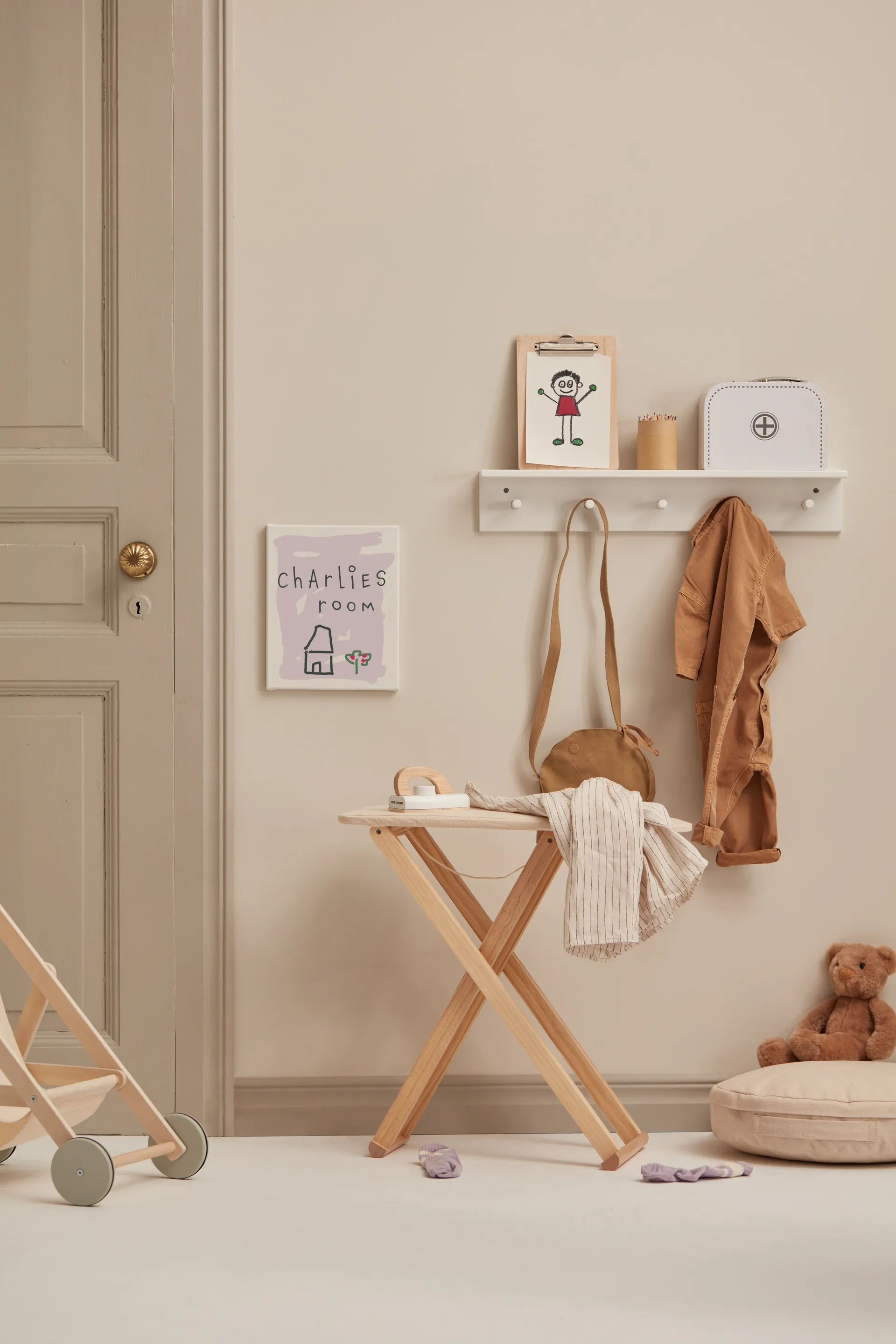 Star Regal mit Haken, Weiß Kid's Concept