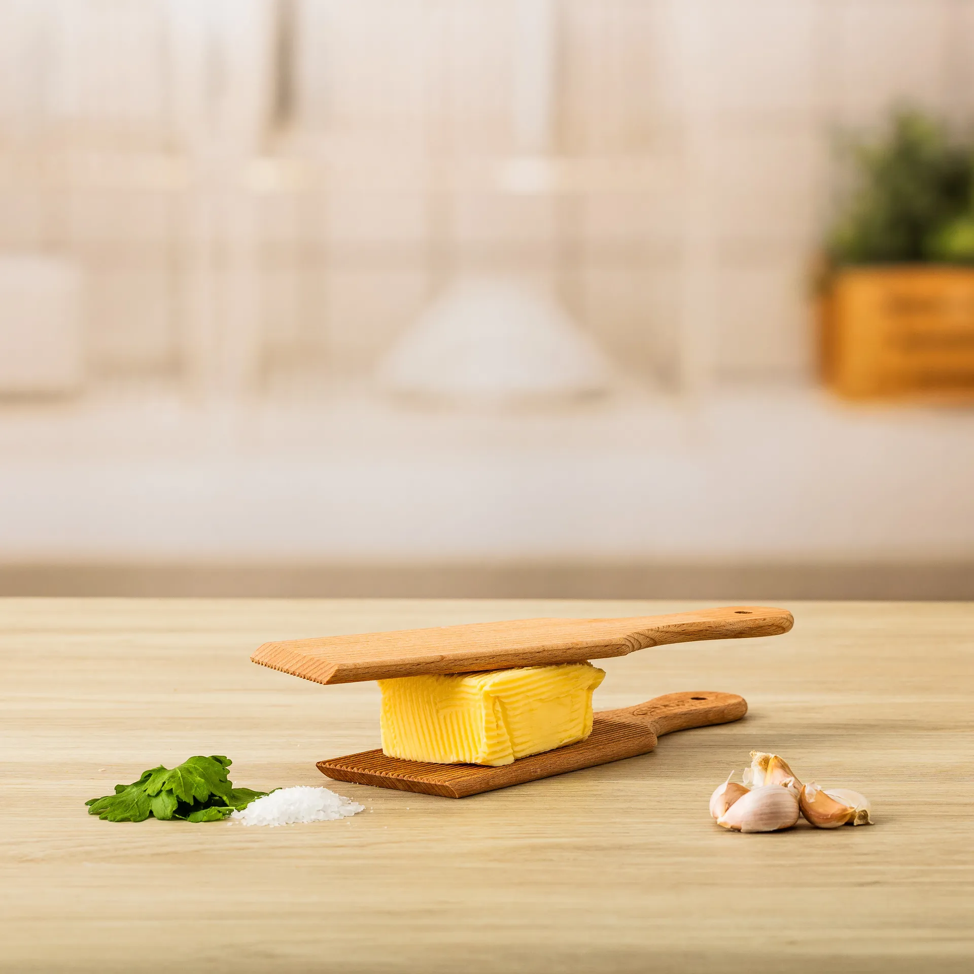 Kilner Buttermesser, Helles Holz, 2-teilig Kilner