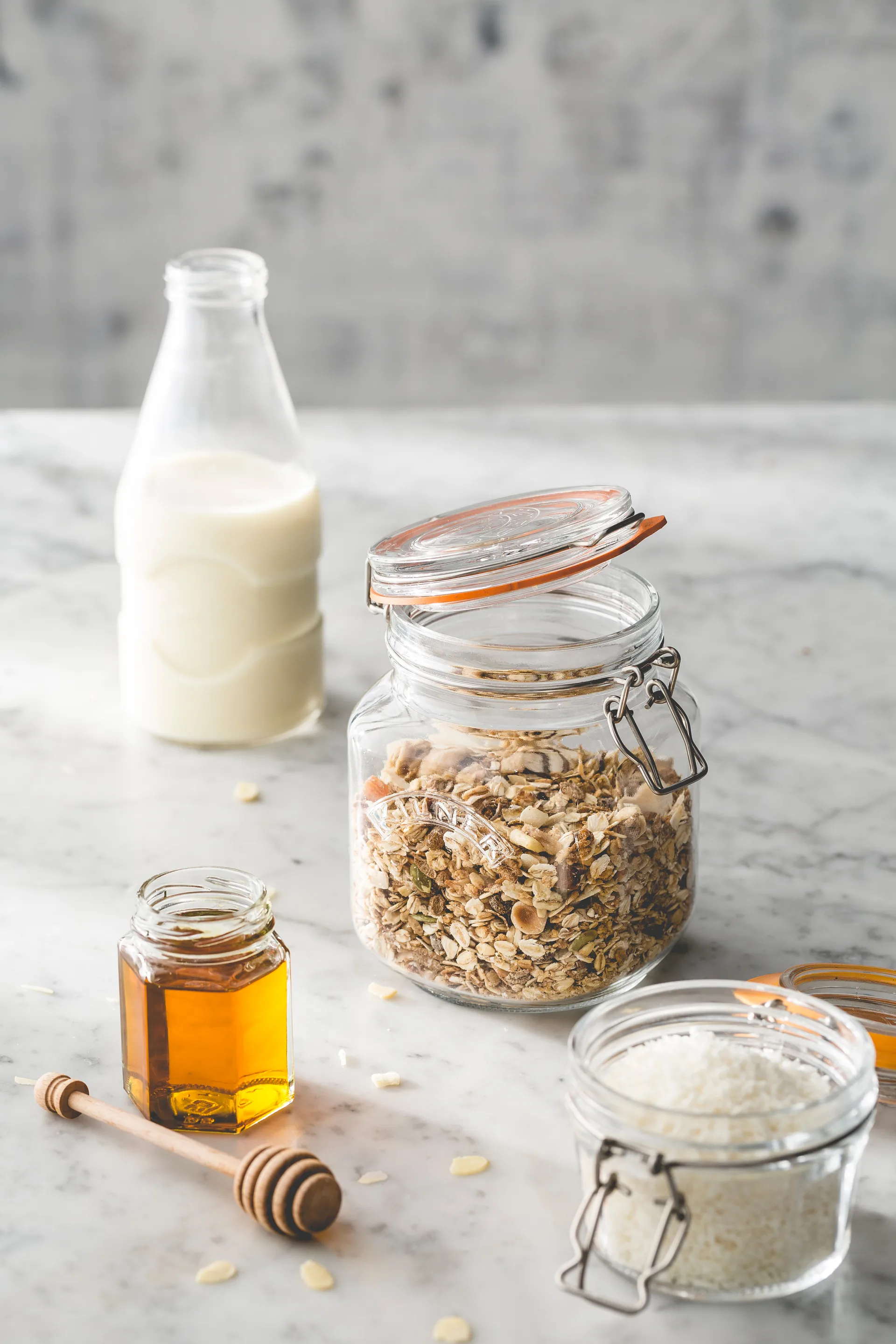 Kilner eckiges Einmachglas mit Drahtbügelverschluss, Klar, 1 l Kilner