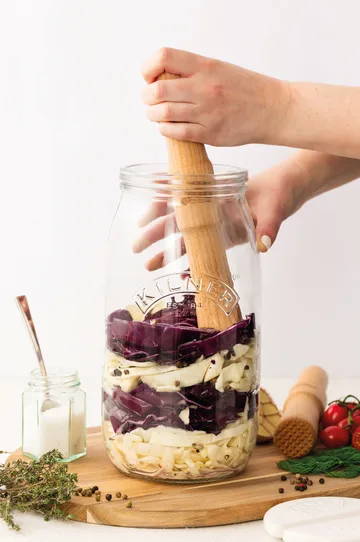 Kilner Fermentationsstößel - Helles Holz - Kilner
