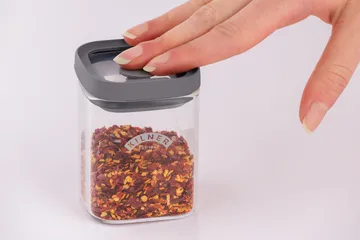 Kilner FRESH Gewürzgläser - Klar-grau, 4-teilig, 160 ml - Kilner