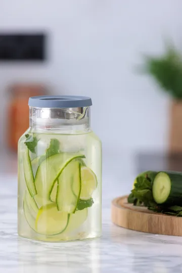 Kilner FRESH Kühlschrankkaraffe - Klar-grau, 1,2 l - Kilner