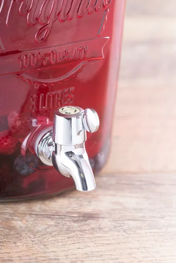 Kilner Getränkespender mit Zapfhahn - Klar-Edelstahl, 8 l - Kilner