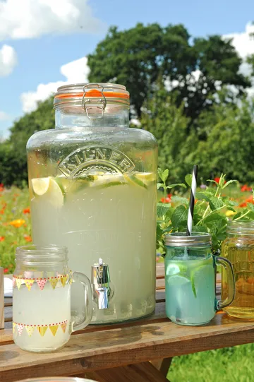 Kilner Getränkespender mit Zapfhahn - Klar-Edelstahl, 8 l - Kilner