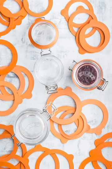 Kilner Gummiringe Standard - Orange, 0,35–2 L, 6-teilig - Kilner
