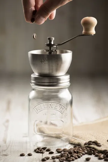 Kilner Kaffeemühle - Klar-Edelstahl, 0,5 l - Kilner