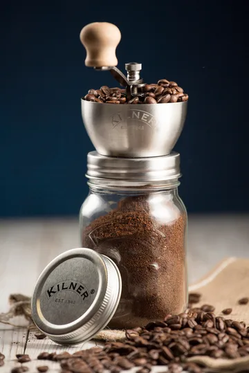 Kilner Kaffeemühle - Klar-Edelstahl, 0,5 l - Kilner