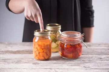 Kilner Konservenglas rund - Klar-Gold, 0,5 l - Kilner