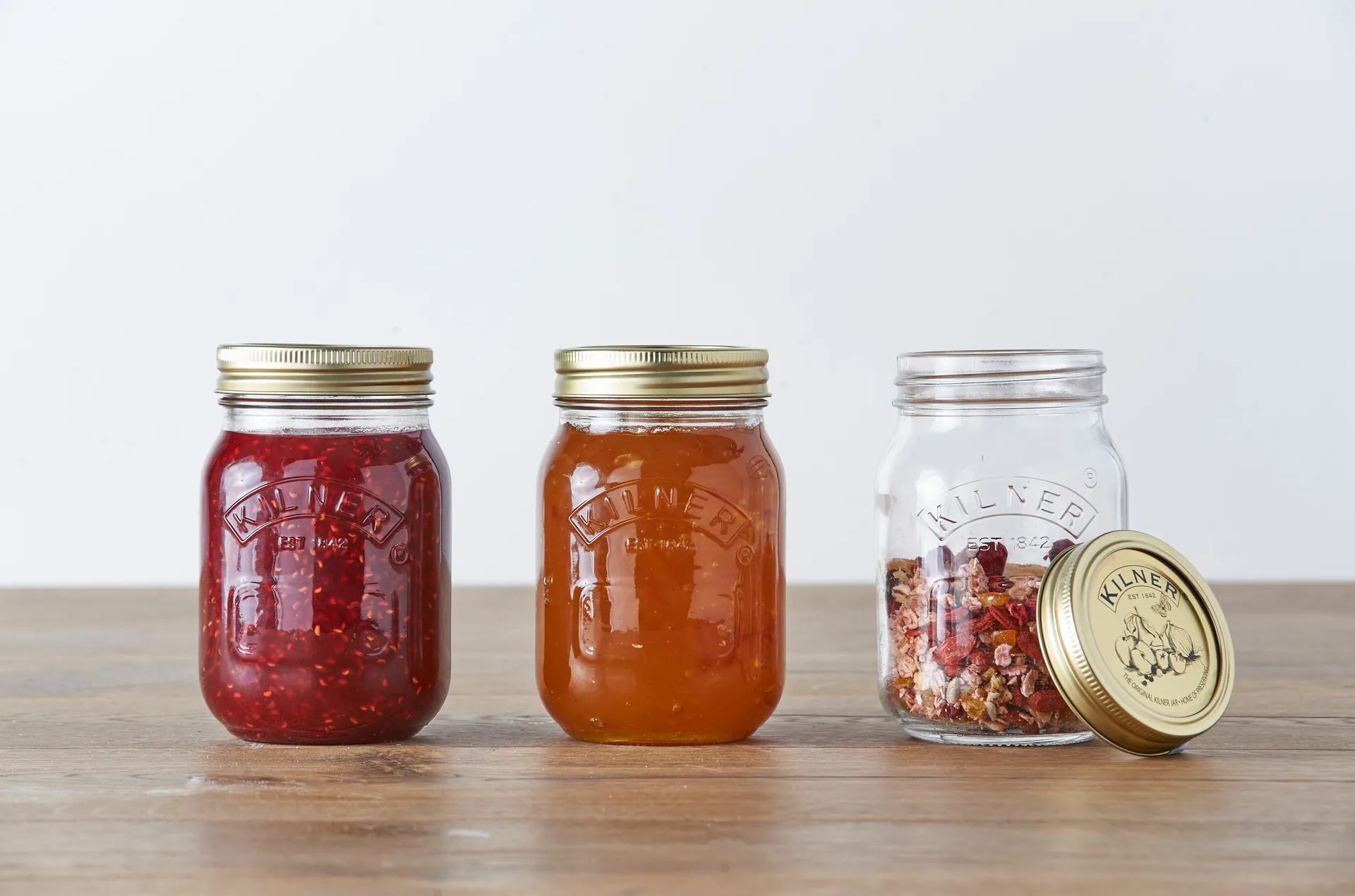 Kilner Konservenglas rund, Klar-Gold, 0,5 l Kilner