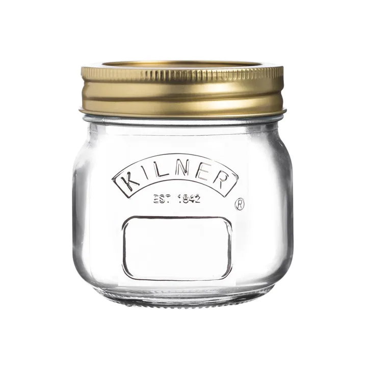 Kilner Konservenglas rund - Klar-gold, 250 ml - Kilner