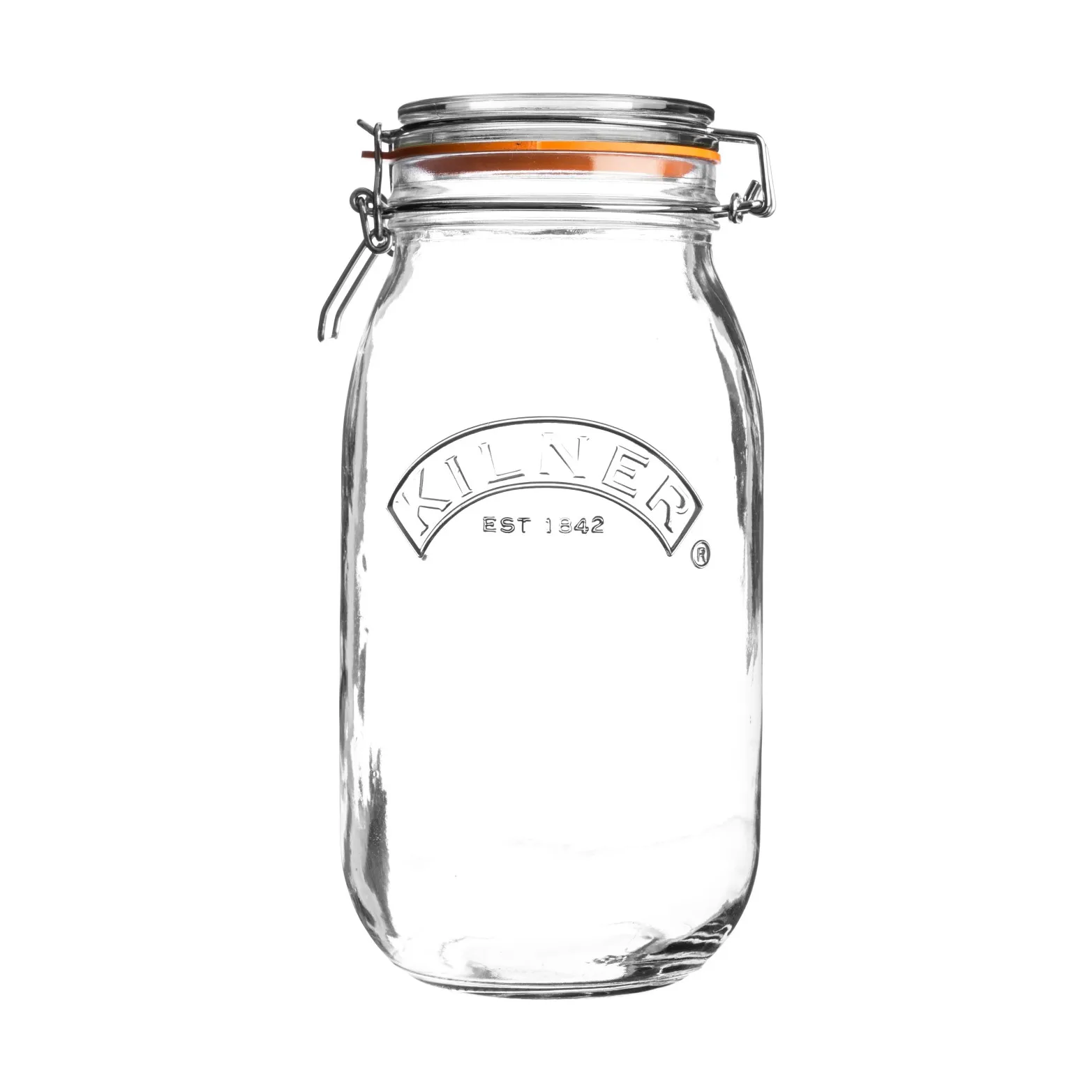 Kilner runde Bügelverschlussglas, Klar, 1,5 l Kilner