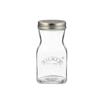 Kilner Saft- und Saucenflasche - Klar-Edelstahl, 0,5 l - Kilner