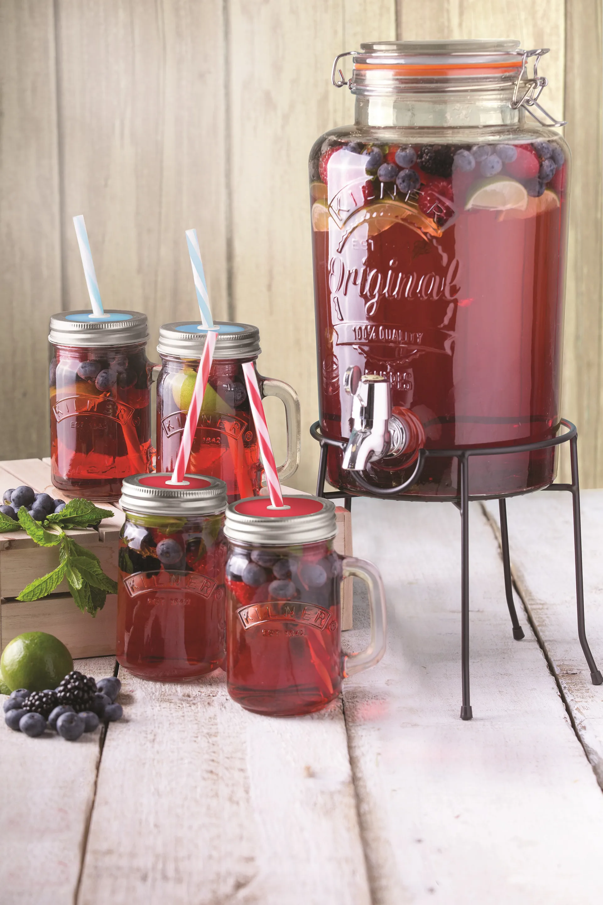 Kilner Ständer für Getränkespender, Schwarz Kilner