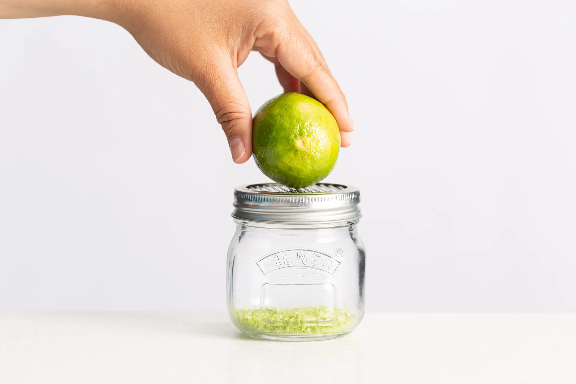 Kilner Vorratsglas mit Reibedeckel, Silber-klar, 250 ml Kilner