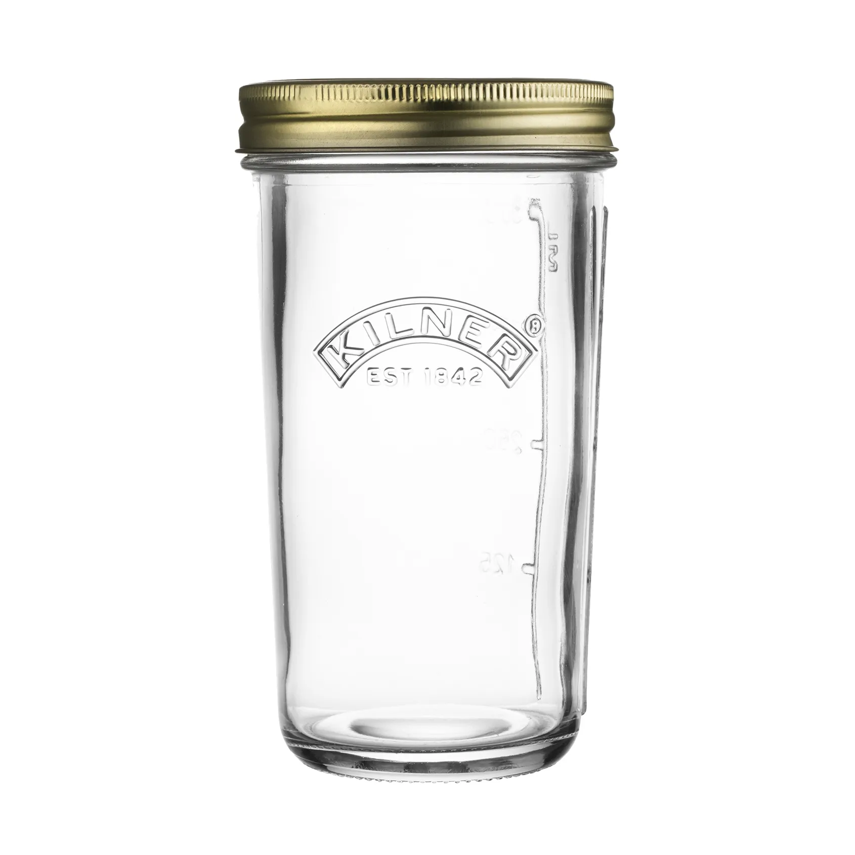 Kilner WIDE Konservenglas, Klar-Gold, 0,5 l Kilner