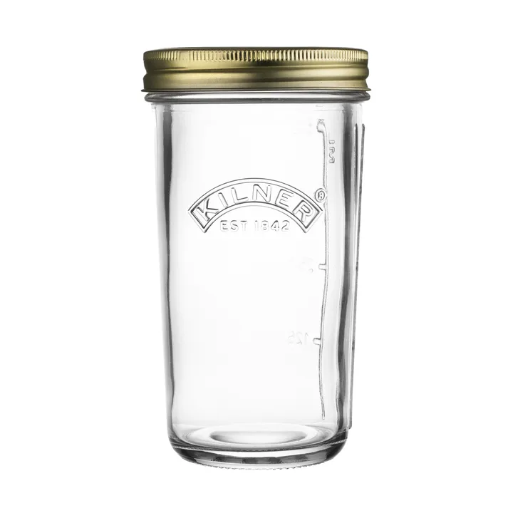 Kilner WIDE Konservenglas - Klar-Gold, 0,5 l - Kilner