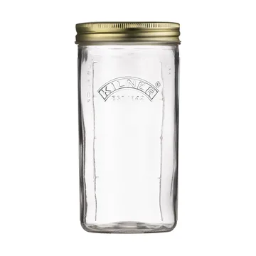 Kilner WIDE Konservenglas - Klar-Gold, 1 l - Kilner