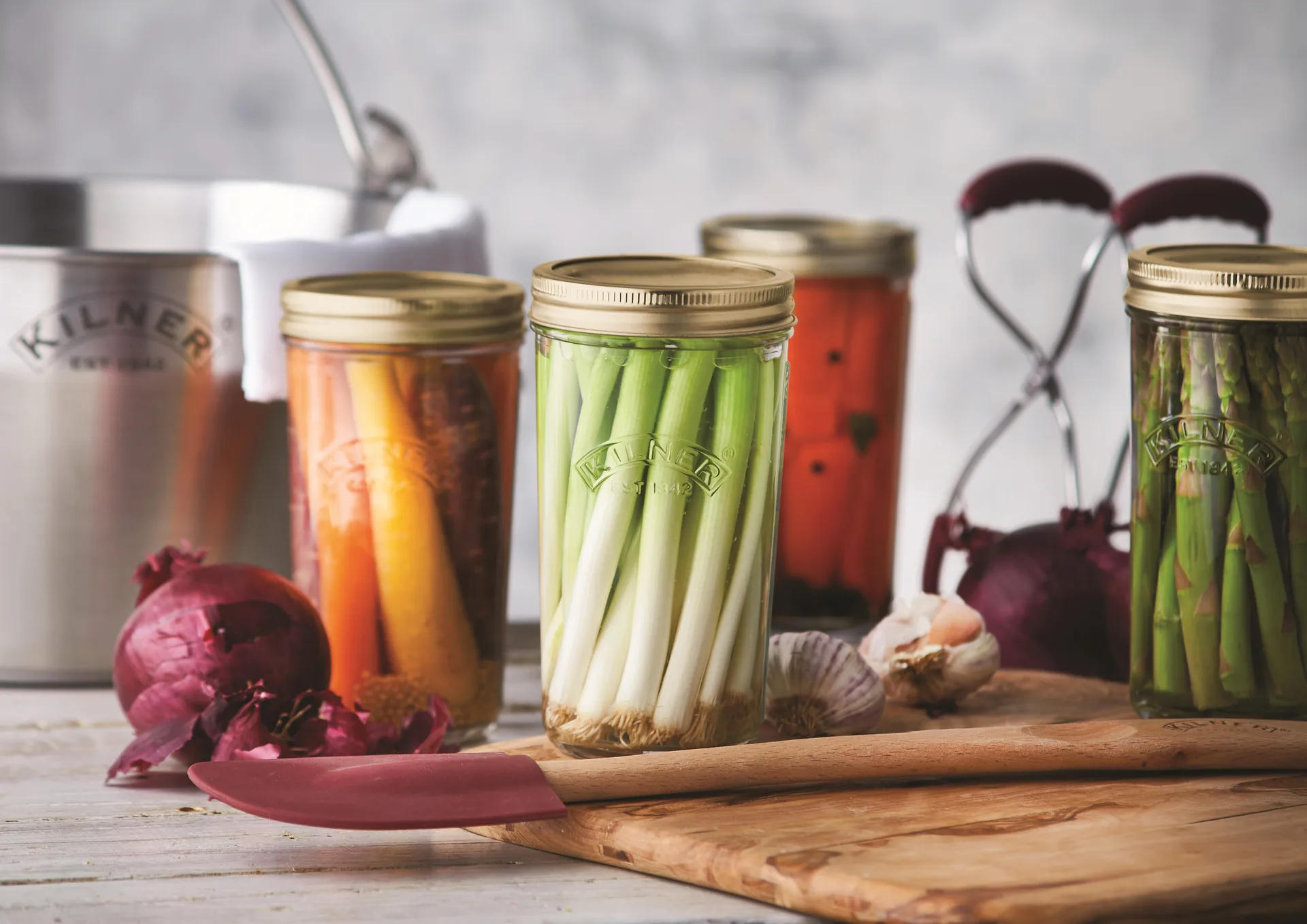 Kilner WIDE Konservenglas, Klar-Gold, 1 l Kilner