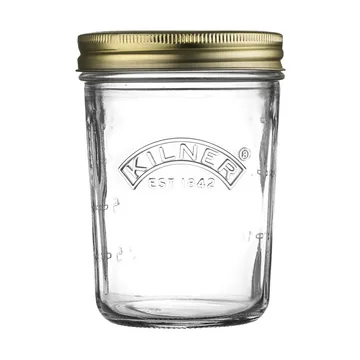 Kilner WIDE Konservenglas - Klar-Gold, 350 ml - Kilner
