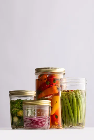 Kilner WIDE Konservenglas - Klar-Gold, 350 ml - Kilner