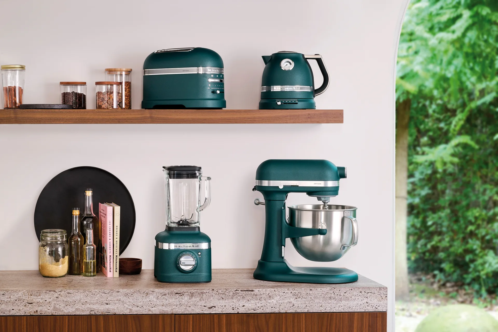 Artisan 5KSM70 Küchenmaschine mit Hebearm 6,6 L, Pebbled palm KitchenAid