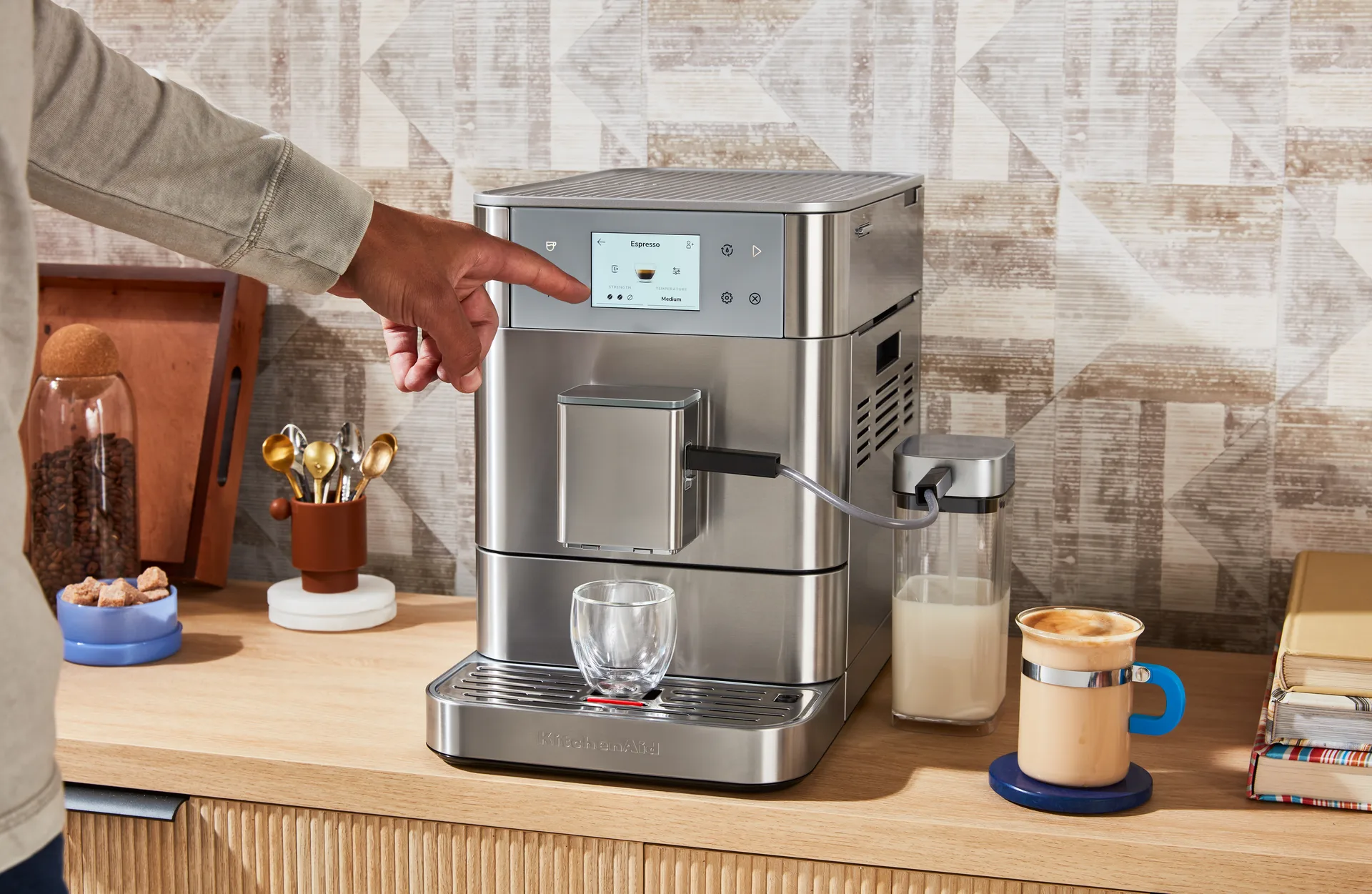 KitchenAid automatische Espressomaschine KF7, Stahl KitchenAid